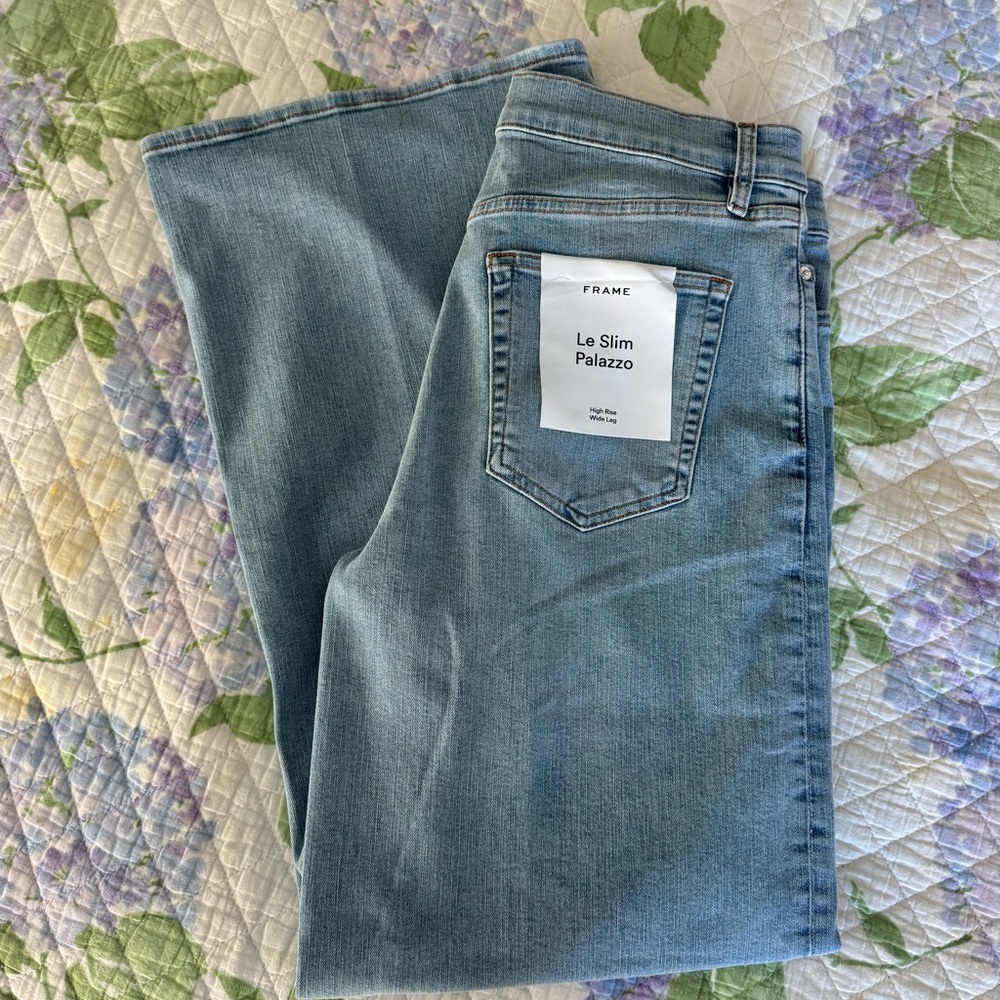 FRAME NWT Le Slim Palazzo, Ripple Size 32